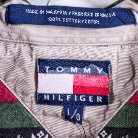 Tommy Hilfiger Snowflake Striped Button Down Shirt