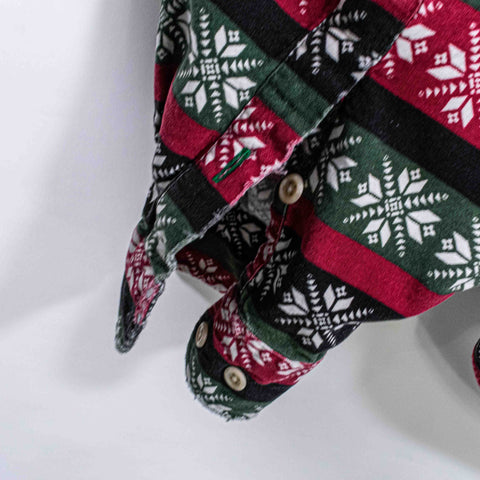 Tommy Hilfiger Snowflake Striped Button Down Shirt