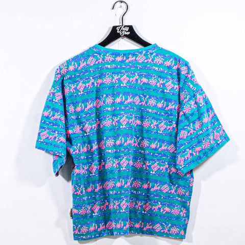 Lightning Bolt AOP Striped Surf T-Shirt