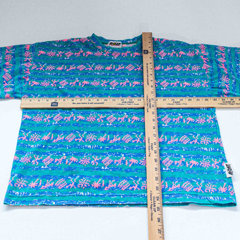 Lightning Bolt AOP Striped Surf T-Shirt