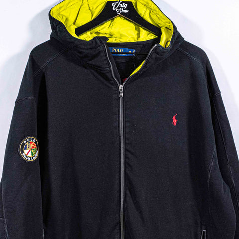 Polo Ralph Lauren Crest Cookie Patch Full Zip Hoodie Sweatshirt