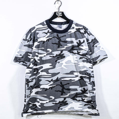 Rothco Military Gray Camo T-Shirt Made in USA Single Stitch