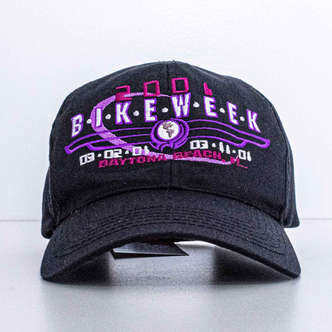 Daytona Beach Bike Week 2001 Snapback Hat Biker