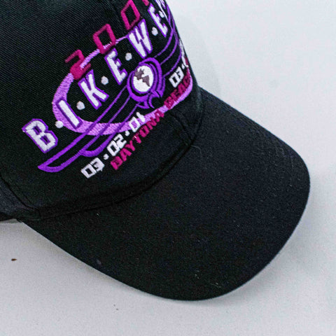Daytona Beach Bike Week 2001 Snapback Hat Biker