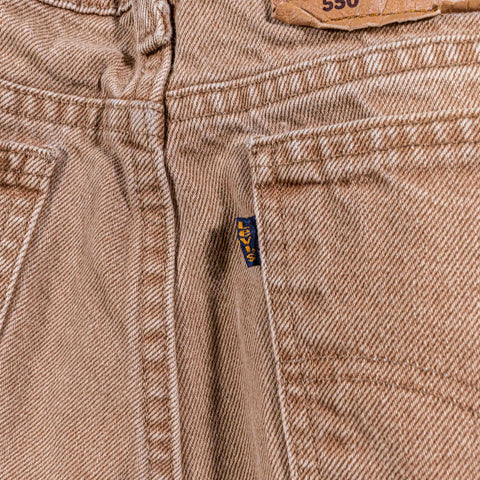 Levis 550 Black Tab Brown Jeans