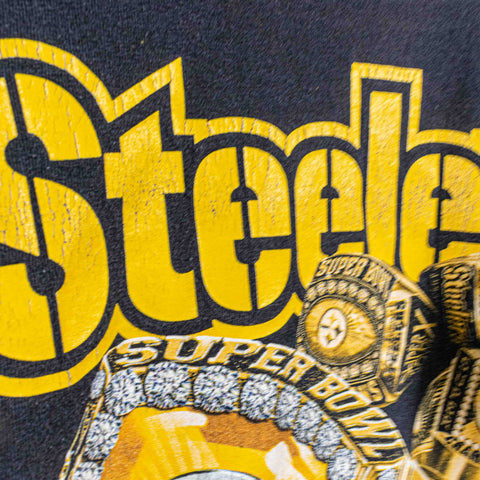 Pittsburgh Steelers 5 Time Super Bowl Champions Rings T-Shirt