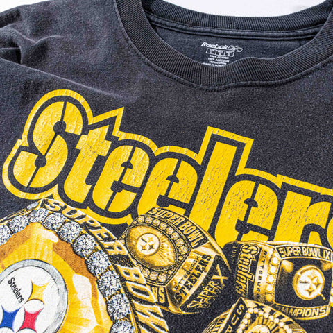 Pittsburgh Steelers 5 Time Super Bowl Champions Rings T-Shirt