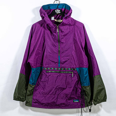 LL Bean Aztec Pullover Anorak Windbreaker Made in USA