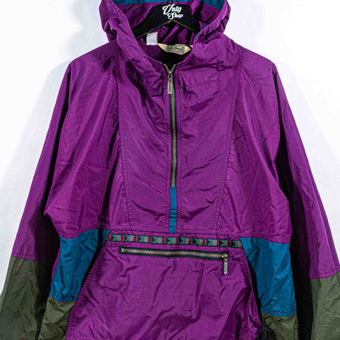 LL Bean Aztec Pullover Anorak Windbreaker Made in USA