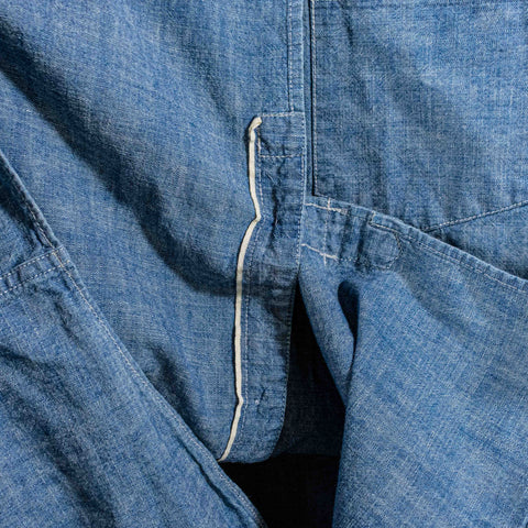 Wallace & Barnes Selvedge Band Collar Chambray Shirt