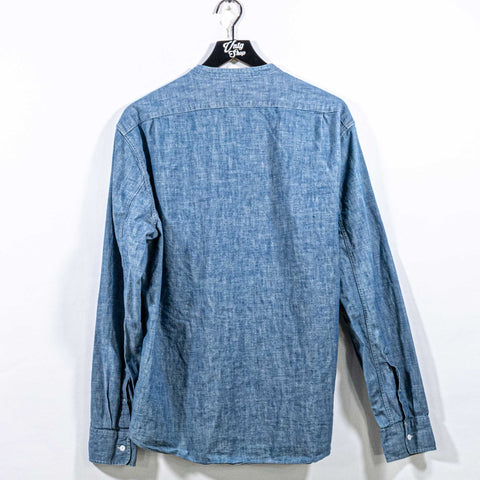 Wallace & Barnes Selvedge Band Collar Chambray Shirt
