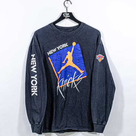 New York Knicks Nike Statement Courtside T-Shirt Long Sleeve
