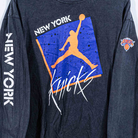 New York Knicks Nike Statement Courtside T-Shirt Long Sleeve