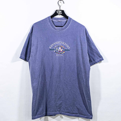 Kennebunkport Maine Sailing Over Dyed T-Shirt
