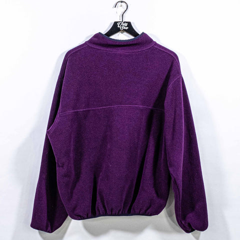 Lands End Snap Fleece Pullover Made in USA