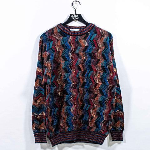 Abstract Textured Hip Hop Sweater Segreto Made in Italy