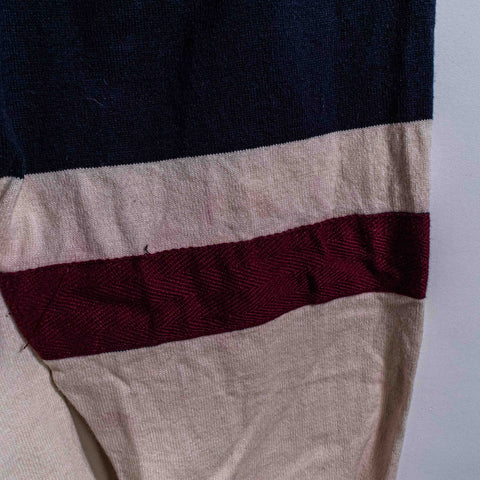 Chaps Ralph Lauren Crest Striped Long Sleeve Polo Shirt