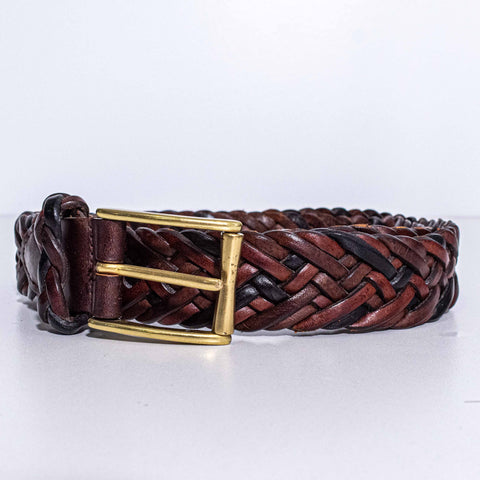 Cole Haan Braided Leather Belt Crafted In England