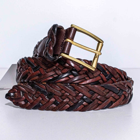 Cole Haan Braided Leather Belt Crafted In England