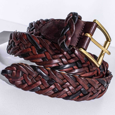 Cole Haan Braided Leather Belt Crafted In England