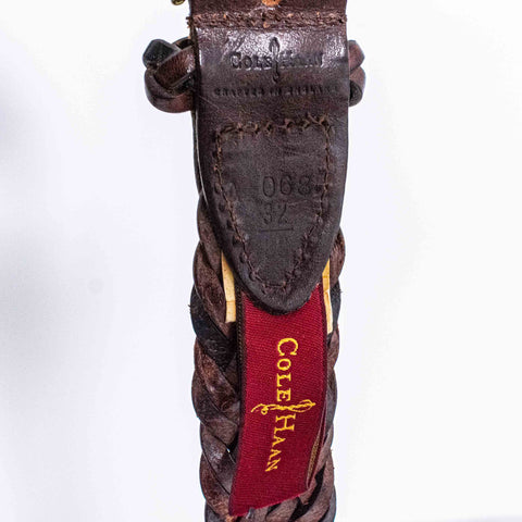 Cole Haan Braided Leather Belt Crafted In England
