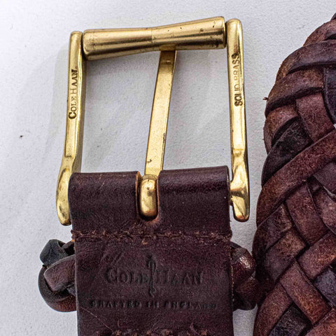 Cole Haan Braided Leather Belt Crafted In England