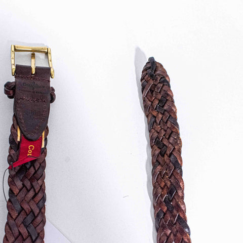 Cole Haan Braided Leather Belt Crafted In England