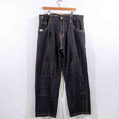 5ive Jungle Jeans Baggy Wide Leg Hip Hop Embroidered