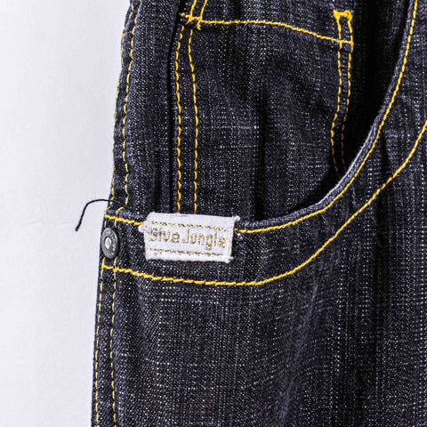 5ive Jungle Jeans Baggy Wide Leg Hip Hop Embroidered