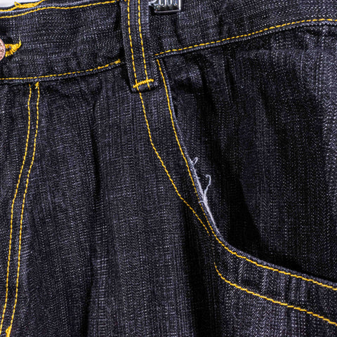 5ive Jungle Jeans Baggy Wide Leg Hip Hop Embroidered