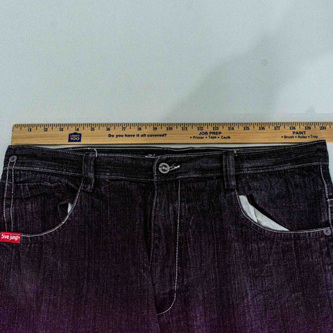 5ive Jungle Jeans Baggy Wide Leg Hip Hop Embroidered Pockets