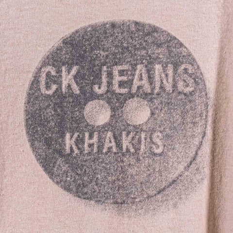 CK Jeans Calvin Klein Khakis Promo T-Shirt Single Stitch Made in USA
