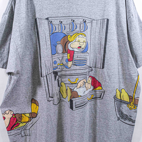 Snow White Seven Dwarfs Off To Sleep T-Shirt Disneyland AOP