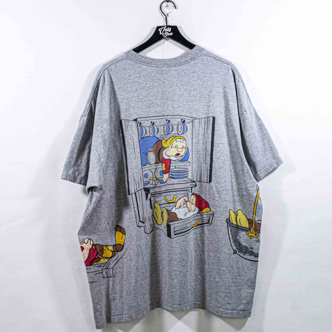 Snow White Seven Dwarfs Off To Sleep T-Shirt Disneyland AOP