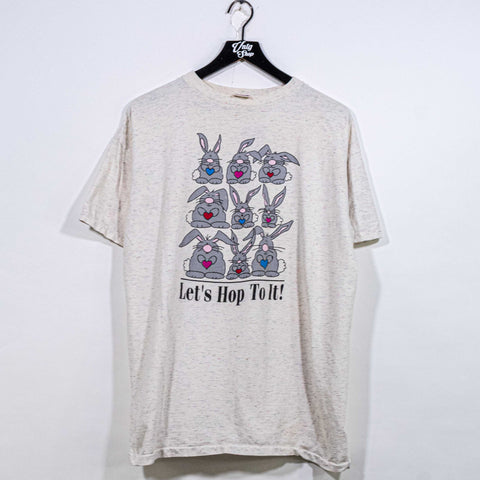 Lets Hop To It Bunny Rabbit T-Shirt