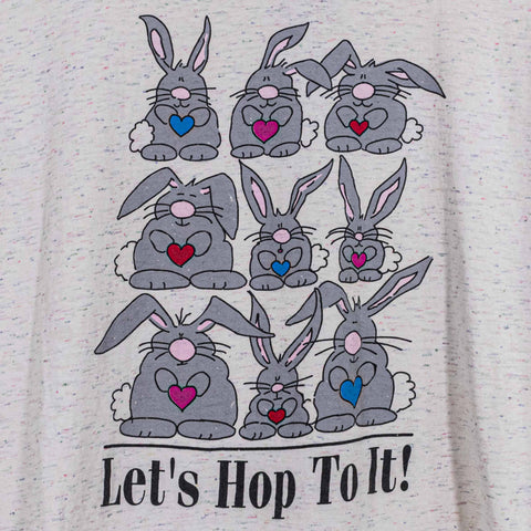 Lets Hop To It Bunny Rabbit T-Shirt