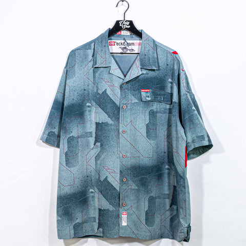 Ecko Complex Magazine All Over Print Button Shirt
