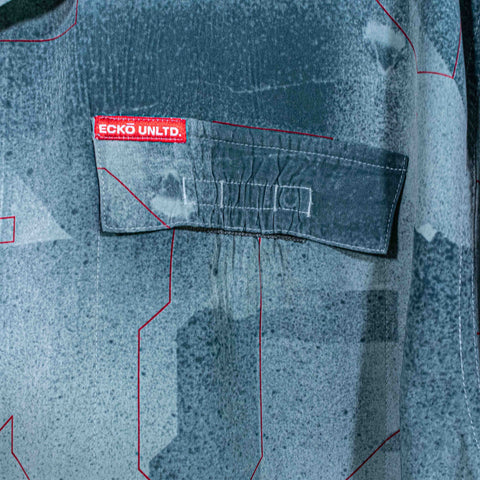 Ecko Complex Magazine All Over Print Button Shirt