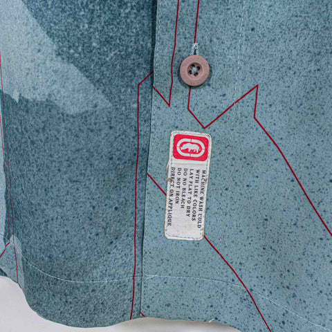 Ecko Complex Magazine All Over Print Button Shirt