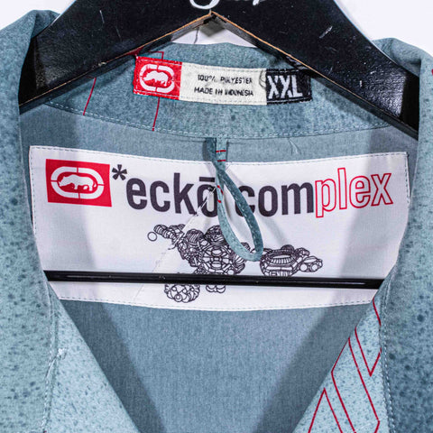 Ecko Complex Magazine All Over Print Button Shirt