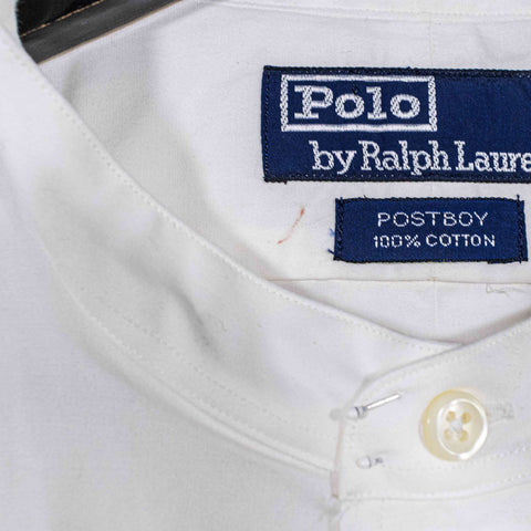 Polo Ralph Lauren PostBoy Button Shirt Mandarin Band Collar