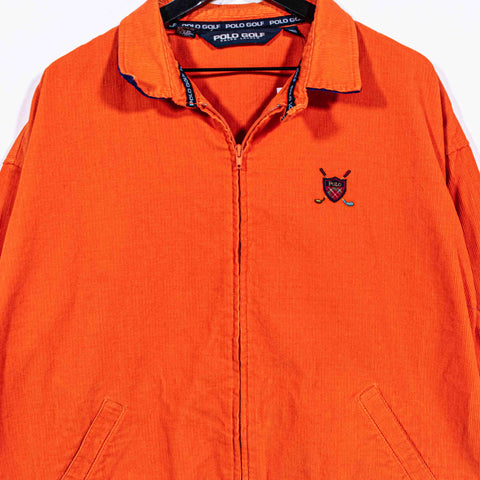 Polo Golf Ralph Lauren Corduroy Zip Jacket Cross Clubs
