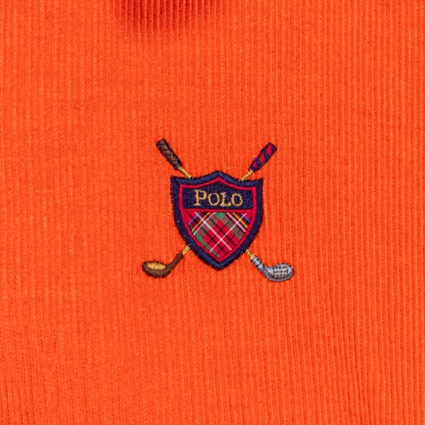 Polo Golf Ralph Lauren Corduroy Zip Jacket Cross Clubs