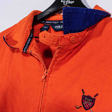 Polo Golf Ralph Lauren Corduroy Zip Jacket Cross Clubs