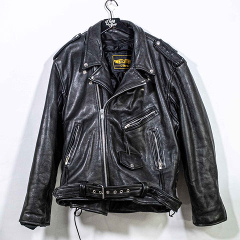 Unik Ultra Belted Leather Motorcycle Jacket