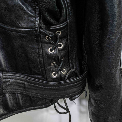 Unik Ultra Belted Leather Motorcycle Jacket