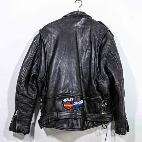 Unik Ultra Belted Leather Motorcycle Jacket