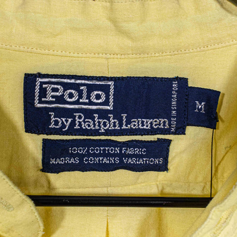 Polo Ralph Lauren Popover Button Shirt Mandarin Band Collar