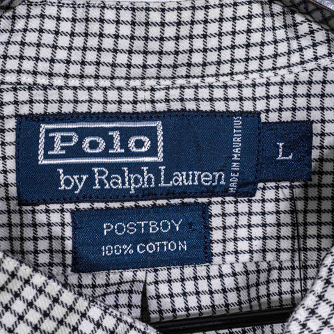 Polo Ralph Lauren PostBoy Plaid Button Shirt Mandarin Band Collar