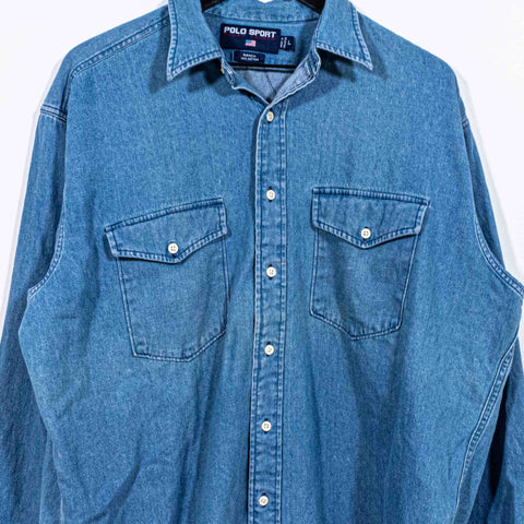 Polo Sport Ralph Lauren Ranch Denim Shirt Double Pocket